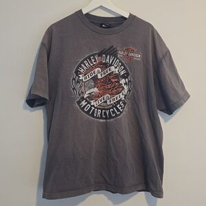 Harley Davidson Gray Graphic T-Shirt
